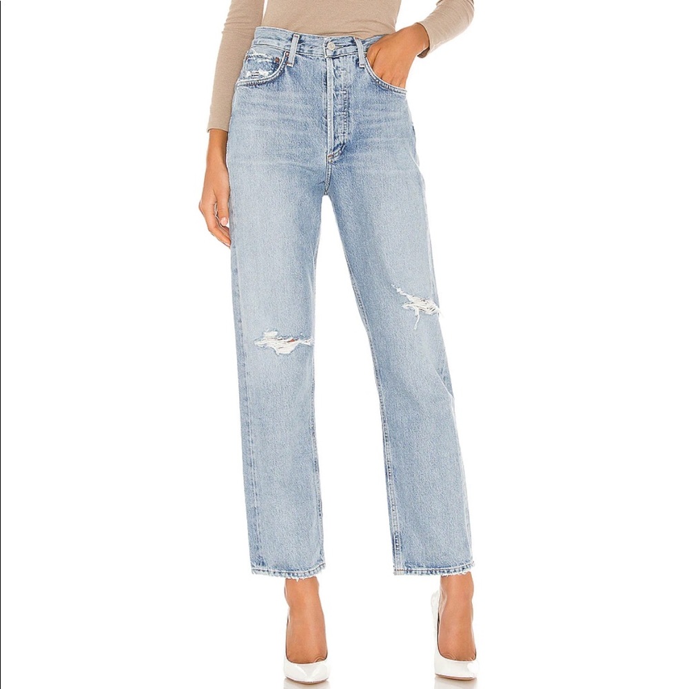 Agolde 90's Mid Rise Loose Fit in Captured